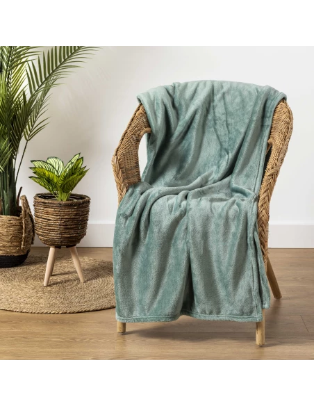 Manta terciopelo lisa