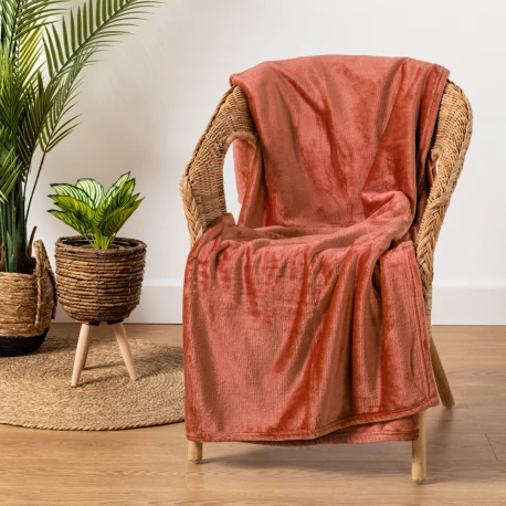 Manta terciopelo lisa