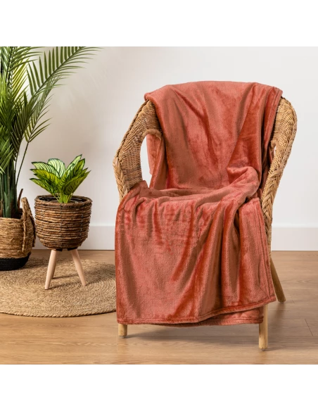 Manta terciopelo lisa