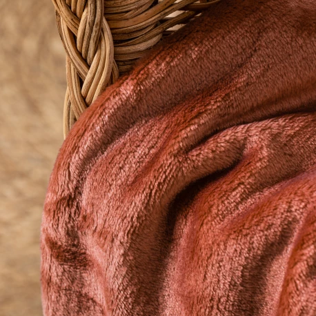 Manta terciopelo lisa