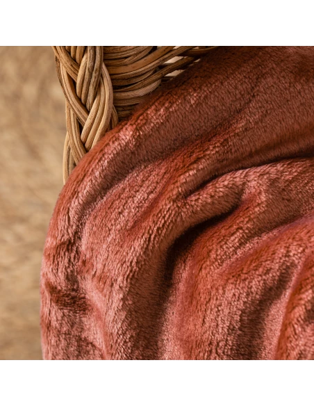 Manta terciopelo lisa