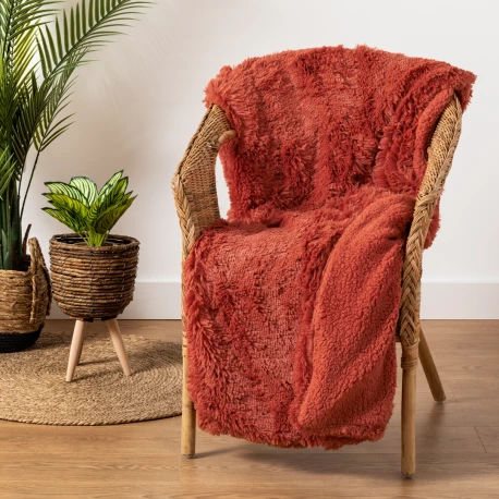 Manta pelo sherpa lisa