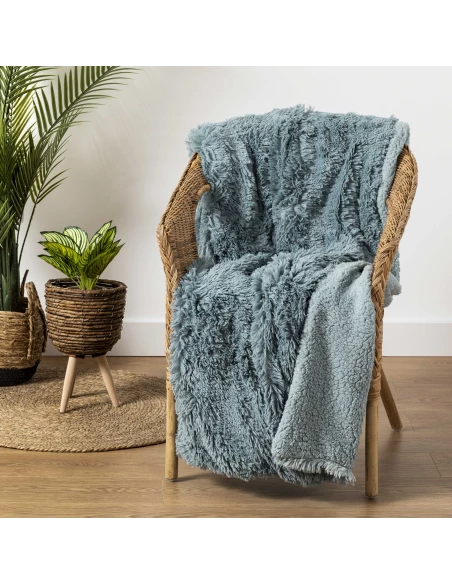 Manta pelo sherpa lisa Manta pelo sherpa lisa