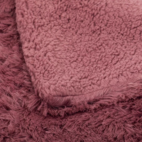 Manta pelo sherpa lisa