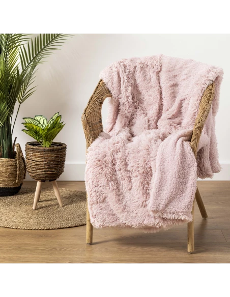 Manta pelo sherpa lisa Manta pelo sherpa lisa