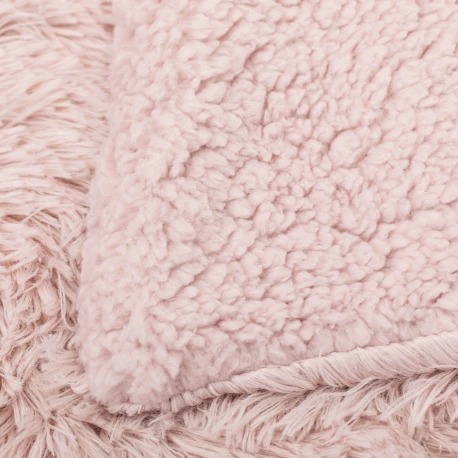 Manta pelo sherpa lisa