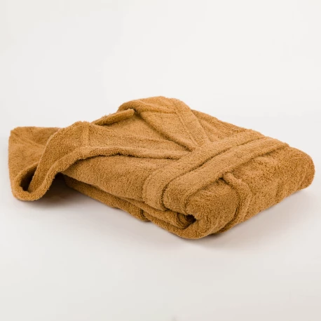 Albornoz capucha ocre 450gr Unisex