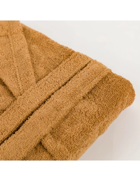 Albornoz capucha ocre 450gr Unisex