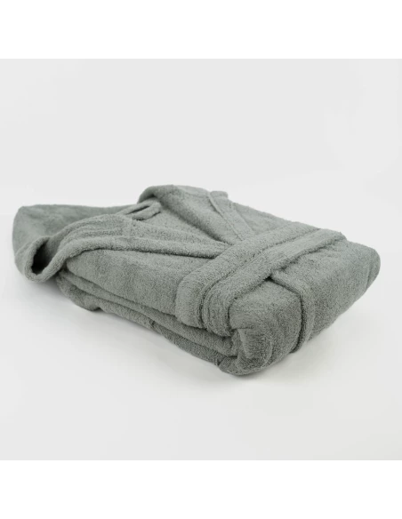 Albornoz capucha verde seco 450gr Unisex Albornoz capucha verde seco 450gr Unisex