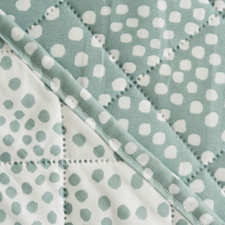 Colcha bouti Katy verde francés