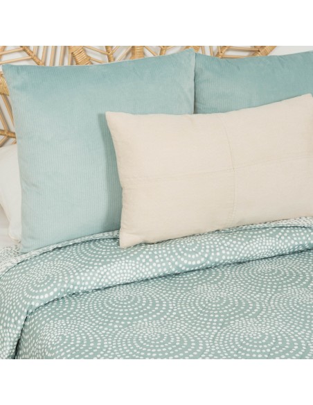 Colcha bouti Katy verde francés