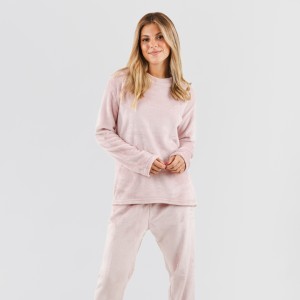 Pijama terciopelo liso 2