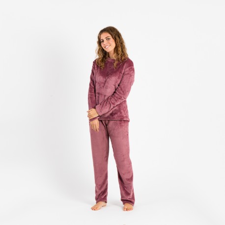 Pijama terciopelo liso