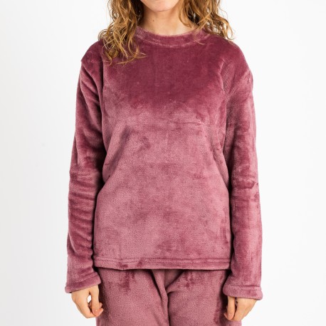 Pijama terciopelo liso