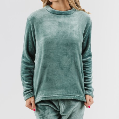 Pijama terciopelo liso