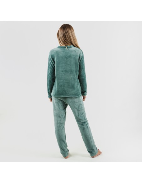 Pijama terciopelo liso