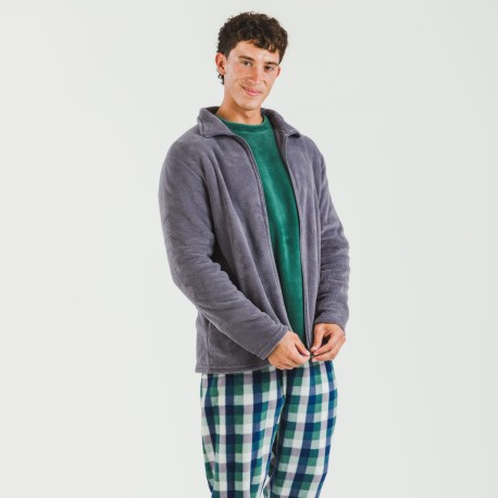 Sudadera coral hombre lisa