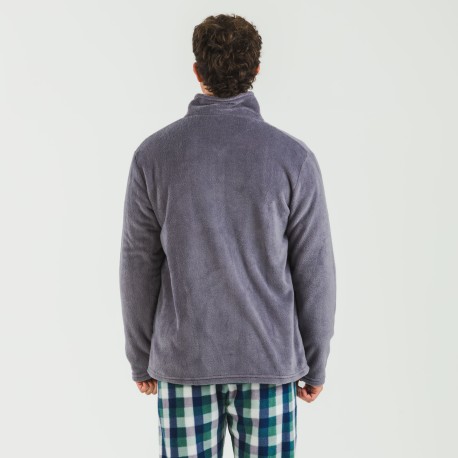 Sudadera coral hombre lisa