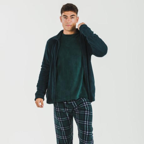 Sudadera coral hombre lisa