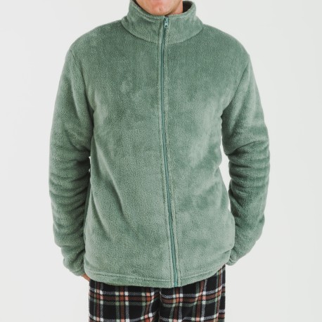 Sudadera coral hombre lisa