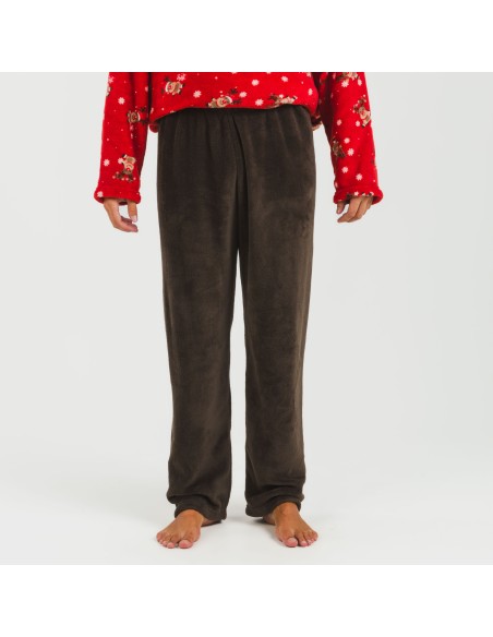 Pijama coral hombre Rodolfo rojo Pijama coral hombre Rodolfo rojo