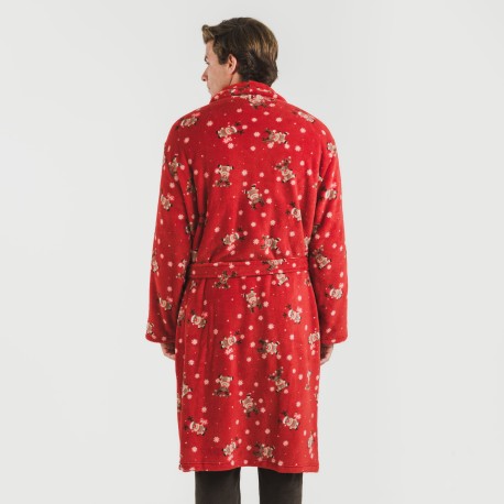 Bata coral hombre Rodolfo rojo