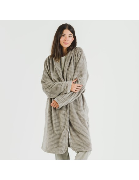 Bata terciopelo Raya lisa Bata terciopelo Raya lisa