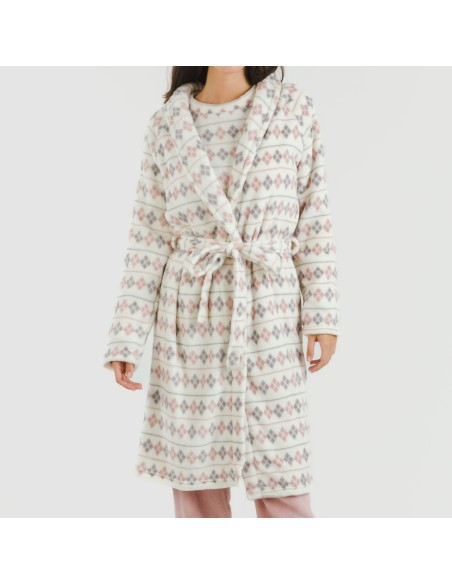 Bata coral Casimira malva Bata coral Casimira malva