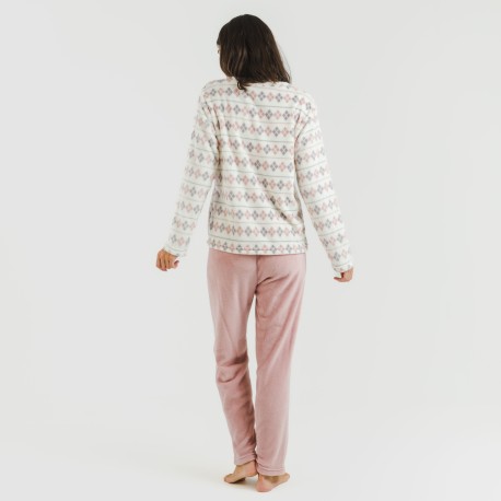 Pijama coral Casimira malva