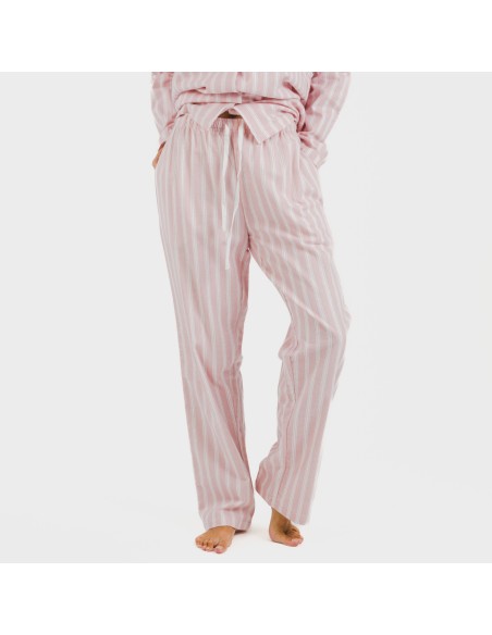 Pijama Franela con solapa mujer Raya Marsella rosa Pijama Franela con solapa mujer Raya Marsella rosa
