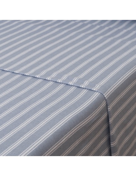 Juego de sábanas franela Raya Marsella indigo Juego de sábanas franela Raya Marsella indigo