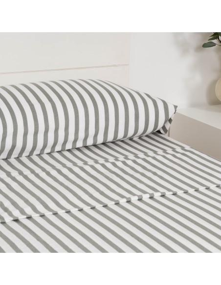 Juego de sábanas franela Raya Aviles verde caceria Juego de sábanas franela Raya Aviles verde caceria