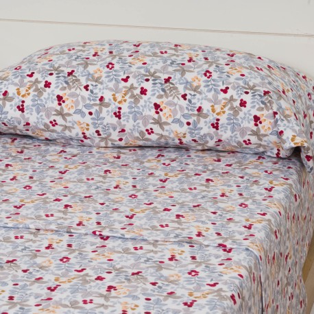 Juego de sábanas franela Viena indigo