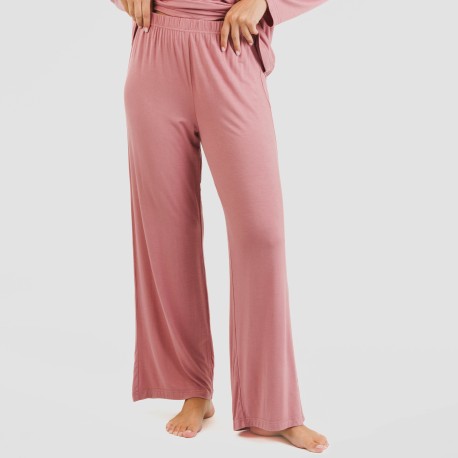Pijama largo viscosa mujer liso