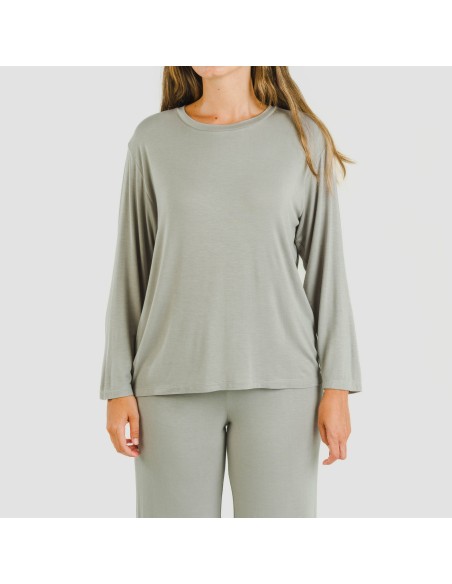 Pijama largo viscosa mujer Pijama largo viscosa mujer