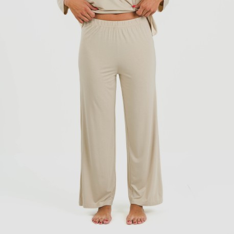 Pijama largo viscosa mujer