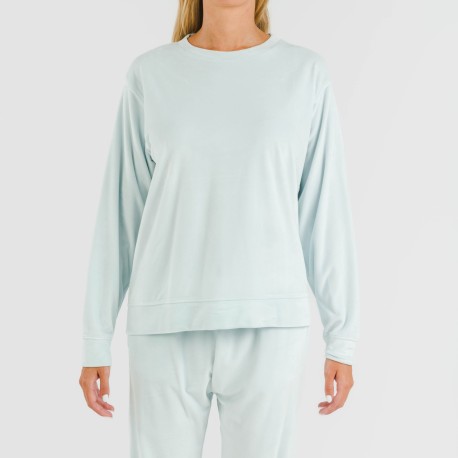 Pijama largo Velvet liso