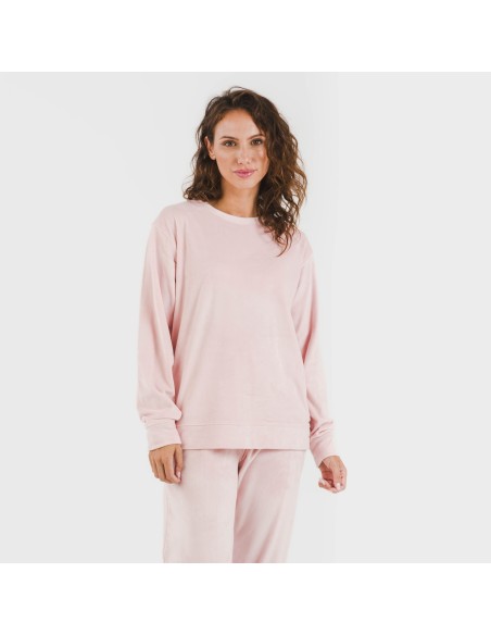 Pijama largo Velvet liso Pijama largo Velvet liso