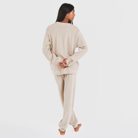 Pijama largo Velvet liso