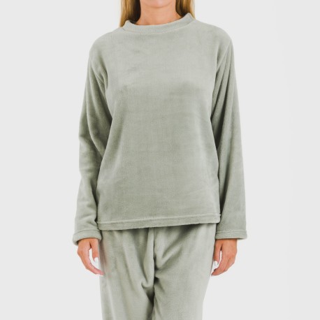 Pijama terciopelo liso