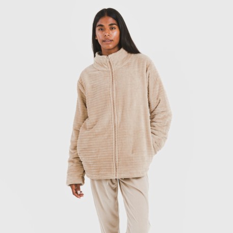 Sudadera terciopelo Raya lisa