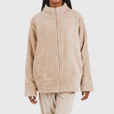 Sudadera terciopelo Raya lisa