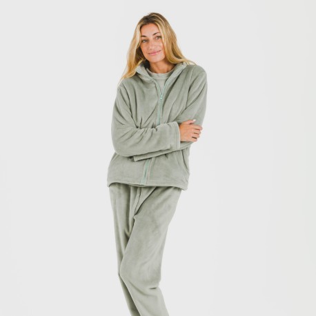 Sudadera terciopelo lisa