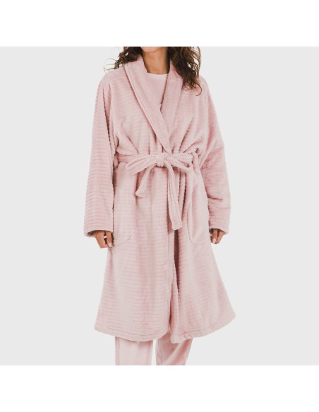 Bata terciopelo Raya lisa Bata terciopelo Raya lisa