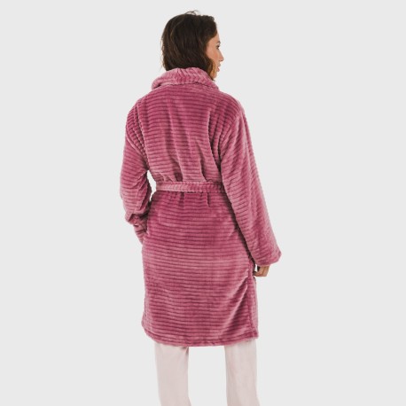 Bata terciopelo Raya lisa