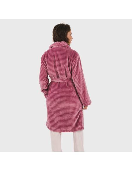 Bata terciopelo Raya lisa