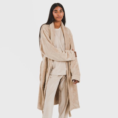 Bata terciopelo Raya lisa