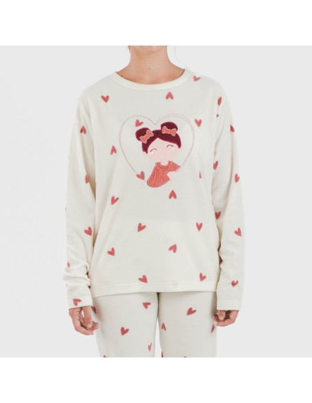 Pijama polar Fanny rosa Pijama polar Fanny rosa