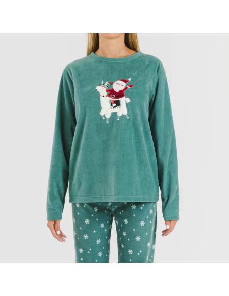 Pijama polar Elf verde frances Pijama polar Elf verde frances