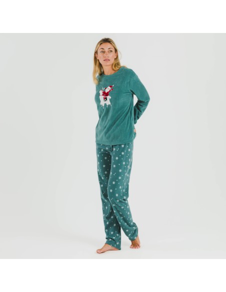 Pijama polar Elf verde frances Pijama polar Elf verde frances
